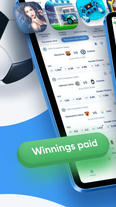 1xBet - Casino Betting Screenshot